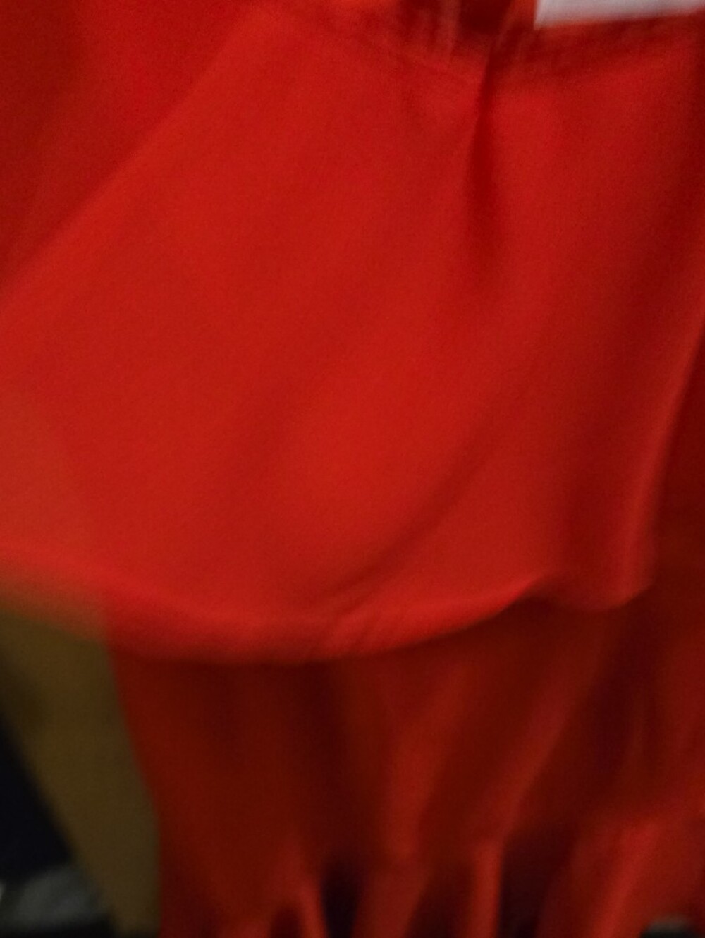 Red High-Low Ruffle Dress - Picture 4 of 5